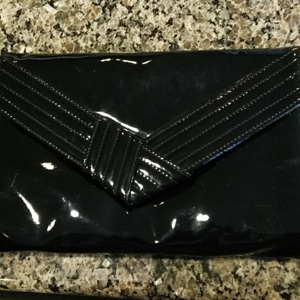 Black evening clutch